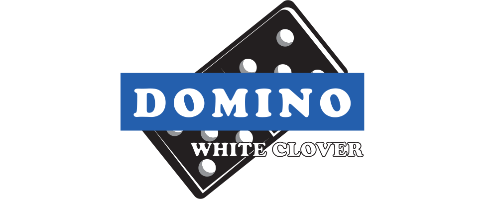 domino white clover logo